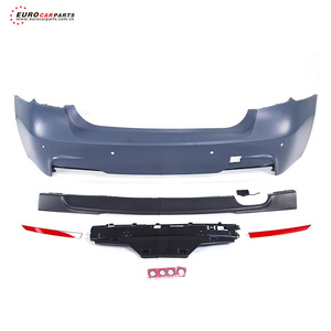 3 Series F30 Actualización a MT Style Parachoques de coche Faldones laterales Parachoques trasero Juego completo Kit de carrocería - Product Image 6