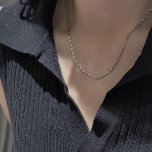 Collier à motif S999 de style vintage, design tendance, en argent pur plaqué or, pour superposer et porter - Product Image 3