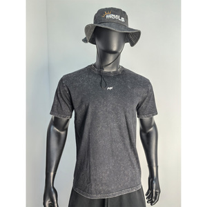 Camiseta de Hombre al por Mayor, Personalizada, 100% Algodón, Lavado Ácido, Cuello Redondo, Duradera, con Diseño Gráfico Personalizado para Ropa de Playa - Product Image 2