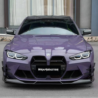 WRAPMASTER Super Glossy PET Haze Purple Vehicle Wraps UV Proof PVC Car Vinyl Wrap Roll Shape for Protection Car Sticker