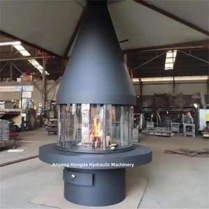 Cheminée suspendue décorative intérieure de 900mm <span class=keywords><strong>Chauffage</strong></span> <span class=keywords><strong>central</strong></span> Poêle à <span class=keywords><strong>bois</strong></span> - Product Image 2
