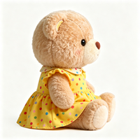 Ours en peluche personnalisé en gros avec robe mignonne, jouet en peluche doux, mini animal en peluche 15cm/20cm/25cm