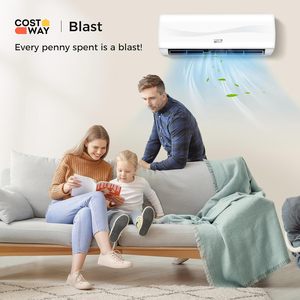 Costway 9000Btu <b>Mini</b> <b>Split</b> Air Conditioner 17 Seer2 208-230V Wall Mounted Ductless <b>Ac</b> Unit Cools Up To 450 Sq Ft - Product Image 2