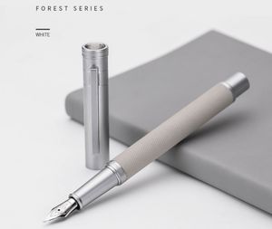 Hongdian metallo nero foresta di betulla calligrafia penna stilografica punta in acciaio inox 0.5mm larghezza di <span class=keywords><strong>scrittura</strong></span> <span class=keywords><strong>speciale</strong></span> per la <span class=keywords><strong>scrittura</strong></span> - Product Image 6