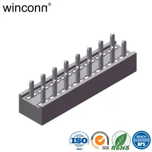 U Type Contact Pcb Mount Straight Dip Schakelaars Ny 9T Easy Actuation 3.96Mm Connector Female Header