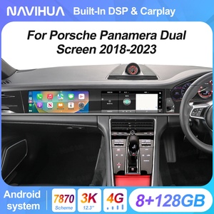 Navihua Nouvelle mise à niveau 24,6'' Grand écran Android Autoradio GPS Navigation Multimédia Carplay pour Porsche Panamera 2018-2023 - Product Image 5
