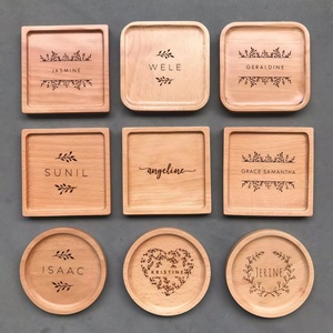 Wholesale Custom Factory OEM Bamboo FSC <strong>Drink</strong> <strong>Coaster</strong> Walnut Wooden <strong>Coaster</strong> Beech <strong>Coasters</strong> <strong>for</strong> Coffee Cup - Product Image 1