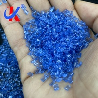 Résine de polycarbonate vierge transparente bleue anti-fatigue pour injection par soufflage de granulés PC pour bouteille d'eau de 5 gallons