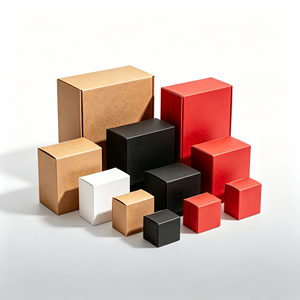 Cajas de Embalaje de Papel Rígido Desechables Personalizadas, Caja de Cartón Corrugado para Envíos con Logotipo Impreso, Caja de Envío Flexográfica UV para Herramientas de Maquillaje - Product Image 4