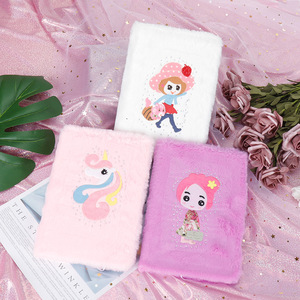 หรูหราเพชรปกแข็งที่กำหนดเองน่ารักเครื่องเขียนกำมะหยี่ปกสาวยูนิคอร์นโน๊ตบุ๊ค - Product Image 3