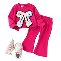 Ensemble deux pièces pour bébé fille, chemise rayée à manches longues, gilet en tricot, vêtements décontractés pour enfants, printemps