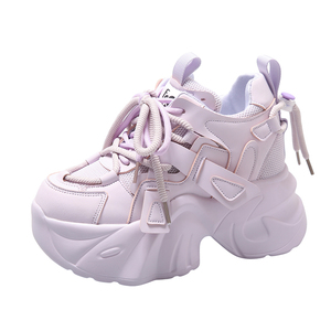 Drops hipping Custom Logo Dicke Sohle Damen Casual <span class=keywords><strong>Platform</strong></span> Sneakers Höhe Zunehmende <span class=keywords><strong>Wedges</strong></span> Heels Schuhe
