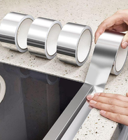 Ruban adhésif en aluminium de qualité supérieure résistant aux hautes températures avec une forte adhérence, excellente performance d'étanchéité, construction durable
