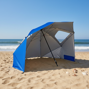 Sommer Großer Europäischer Design-Polyester-Schirm für Draußen mit Individuellem Logo, Siebdruck, Tragbar, Leicht und Multifunktional - Product Image 3
