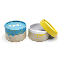 Emballage de cosmétiques en carton, tube rond en papier, boîte de poudre libre cosmétique vide avec logo personnalisé d'usine OEM