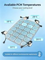 Sac/Gilet de refroidissement Xiyi de haute qualité, tube rafraîchissant pour le cou, compresses chaudes et froides, soulagement de la douleur, thérapie articulaire, 18x18cm, perles en PVC médical de classe II