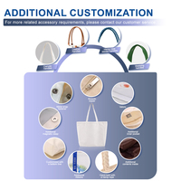 Sac fourre-tout en toile personnalisé, réutilisable, à pois, tendance, pour les courses quotidiennes, vente en gros