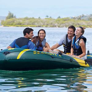 4 personnes Dérive Aviron Pêche <span class=keywords><strong>Bateau</strong></span> Paddle Kayak Gonflable PVC Portable Sports Nautiques Canoë - Product Image 2