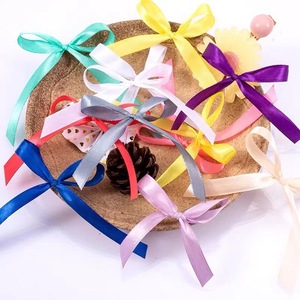 Pita Satin Grosgrain 1cm gulungan 22 meter untuk dekorasi pesta Natal pernikahan pita kerajinan pita DIY - Product Image 4