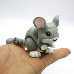 Figurines de souris 3D imprimées créatives, porte-clés, modèles articulés d'animaux - pour ornements, cadeaux et artisanat - Product Image 6