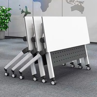 Ensemble de table et de chaises de conférence de bureau, pliable, mobile, modulable, multifonctionnel, table de formation et de salle de classe commerciale