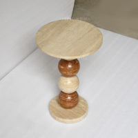 OEM ODM Table d'Appoint Moderne en Travertin Jade Onyx Extensible Convertible Table d'Appoint Créative de Designer Décoration Salon Hôtel