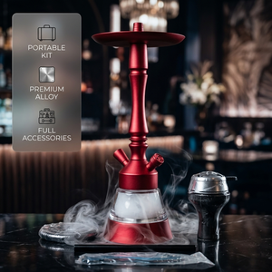 Set de Hookah Portátil de Aleación de Aluminio, <span class=keywords><strong>Kit</strong></span> de Shisha Árabe para Club Nocturno, Venta al Por Mayor, Fabricante con Logotipo Personalizado - Product Image 1