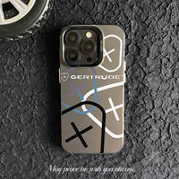 Coque de téléphone élégante et tendance pour iPhone Xr Xs 11 12 13 Mini 14 15 Plus 16 Pro Max Gertrude Case Shell