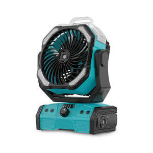 Ventilateur de camping extérieur avec lumière, télécommande, batterie 20000 mAh, ventilateur de tente, prise universelle, alimentation en air oscillante - Product Image 5