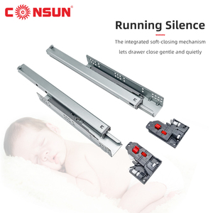 3D có thể điều chỉnh giấu Slide undermount RUNNERS mềm đóng ngăn kéo Slide - Product Image 5