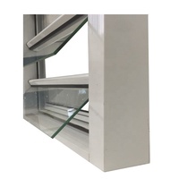 Fenêtre à persiennes en alliage d'aluminium avec fonction antivol, verre trempé, surface thermolaquée, battante, magnétique, en fibre de verre