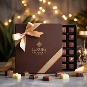 Caja <span class=keywords><strong>de</strong></span> Regalo <span class=keywords><strong>de</strong></span> Chocolate con Ventana Transparente en la Tapa, Empaque para Bombones <span class=keywords><strong>de</strong></span> Chocolate - Product Image 2