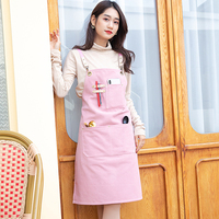 Tablier en toile de coton et polyester bleu, noir, marron avec logo personnalisé, pour homme et femme, pour le nettoyage, le jardinage, la cuisine, le chef