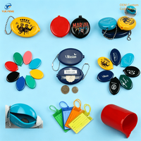 Fabricant OEM de porte-monnaie en PVC, vente en gros, Japon, Corée du Sud, mini portefeuille en caoutchouc souple, porte-monnaie en PVC personnalisé, mignon, dessin animé