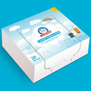 Muestra disponible disolver productos de lavandería biodegradables respetuosos con el medio ambiente hojas de detergente para ropa a base de plantas - Product Image 1