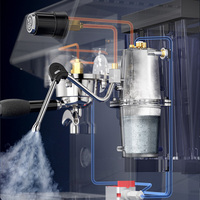 Beijiai — machine à café expresso en acier inoxydable, vente italienne, 15 bars, expresso professionnelle