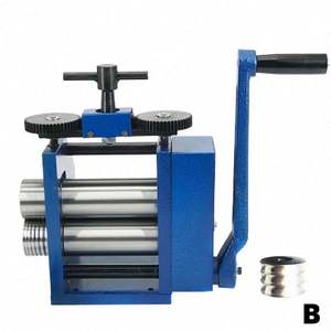 Machine à laminer manuelle combinée pour la fabrication de bijoux, machine à laminer manuelle en acier - Product Image 4