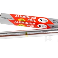 Vente en gros de rouleau de papier d'aluminium antiadhésif pour la cuisine, papier souple en étain imprimé et enduit pour l'emballage des aliments, fabriqué en Chine