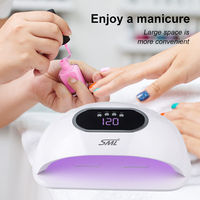 Lampe de séchage pour gel à ongles Big Space SML avec écran numérique, modes UV LED, séchage rapide, professionnelle pour salon de manucure et usage domestique