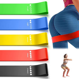 WOSWEIR Resistance <b>Bands</b> Set 5 Levels TPE <b>Exercise</b> <b>Bands</b> For Glute Leg Squat Training Yoga Fitness Stretching - Product Image 1