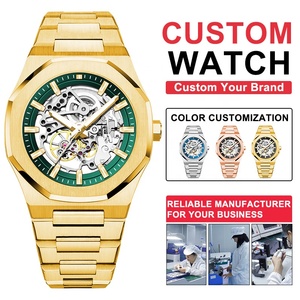 Montre de luxe originale pour hommes <span class=keywords><strong>en</strong></span> <span class=keywords><strong>or</strong></span>, acier inoxydable, chronographe, <span class=keywords><strong>bracelet</strong></span>, montre de sport de luxe pour hommes - Product Image 1