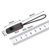 Porte-clés sifflet de sécurité lumineux et plat, personnalisable, pour sac, gilet de sauvetage, avec fermeture éclair, fabricant
