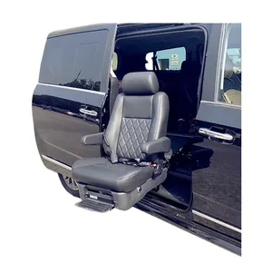 150KGを積載する障害のある高齢者車椅子ユーザーのための特別な高級電気ハンディキャップレトロフィットレザースイベルリフトカーシート