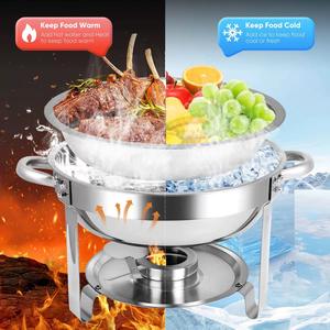 Calentador de Alimentos Circular de Lujo de 48 Horas, Calentamiento con Alcohol, Capacidad de 9L, Control de Temperatura de 60-80°C para Fiestas y Bodas, Premium - Product Image 4