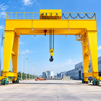 Grue portique de type boîte de 30 tonnes avec télécommande sans fil, longue durée de vie, pour site de carrière