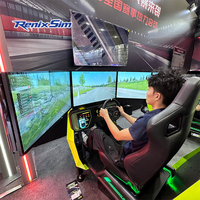 Renixsim, Simulador de Carreras Realista, Simulador de Movimiento para Carreras, Comercial, Extremo, Llave en Mano, Arena de Carreras GT, Moza Simracing