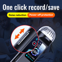 Grabadora de Voz Digital WAV con Grabación Panorámica Envolvente, Reducción de Ruido HD, Activación por Voz, USB, Aleación de Zinc, 4200min, para Reuniones