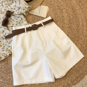 GX7907 Fashion Women New Summer Solid Street Wear Trendy Ladies <strong>Trouser</strong> High Waist Casual <strong>Shorts</strong> - Product Image 3