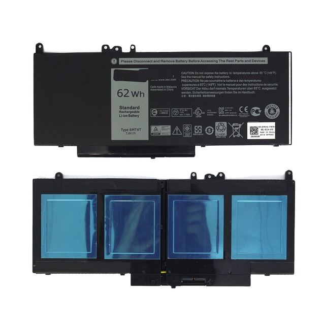 6MT4T Replacement Rechargeable Black Laptop Battery E5470 E5270 E5570 E5750 Original Li-ion Notebook Battery for Dell