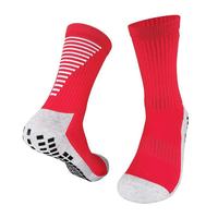 Chaussettes de sport unisexes mi-mollet antidérapantes avec grip en silicone pour football, soccer, basketball, cyclisme, respirantes et amorties, 10 couleurs – Vente en gros